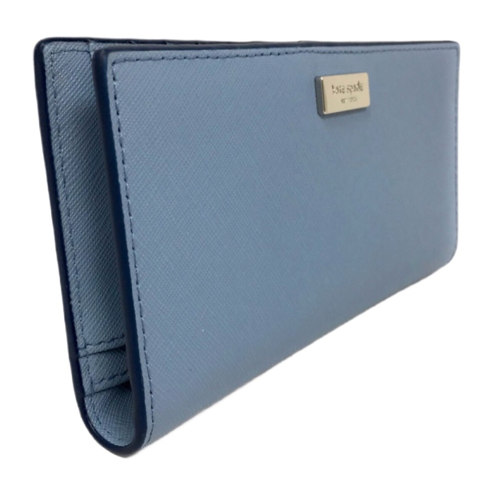 NWT/Kate Spade New York Laurel Way Stacy Leather Wallet/ Blue Dawn - Picture 11 of 13